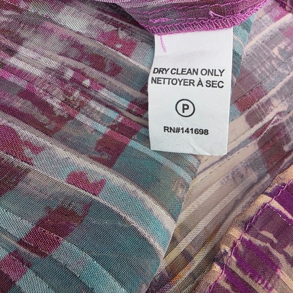 Ramy Brook Vance Button Up Striped Top Womens Large Ballon Sleeve Feminine - Picture 5 of 8